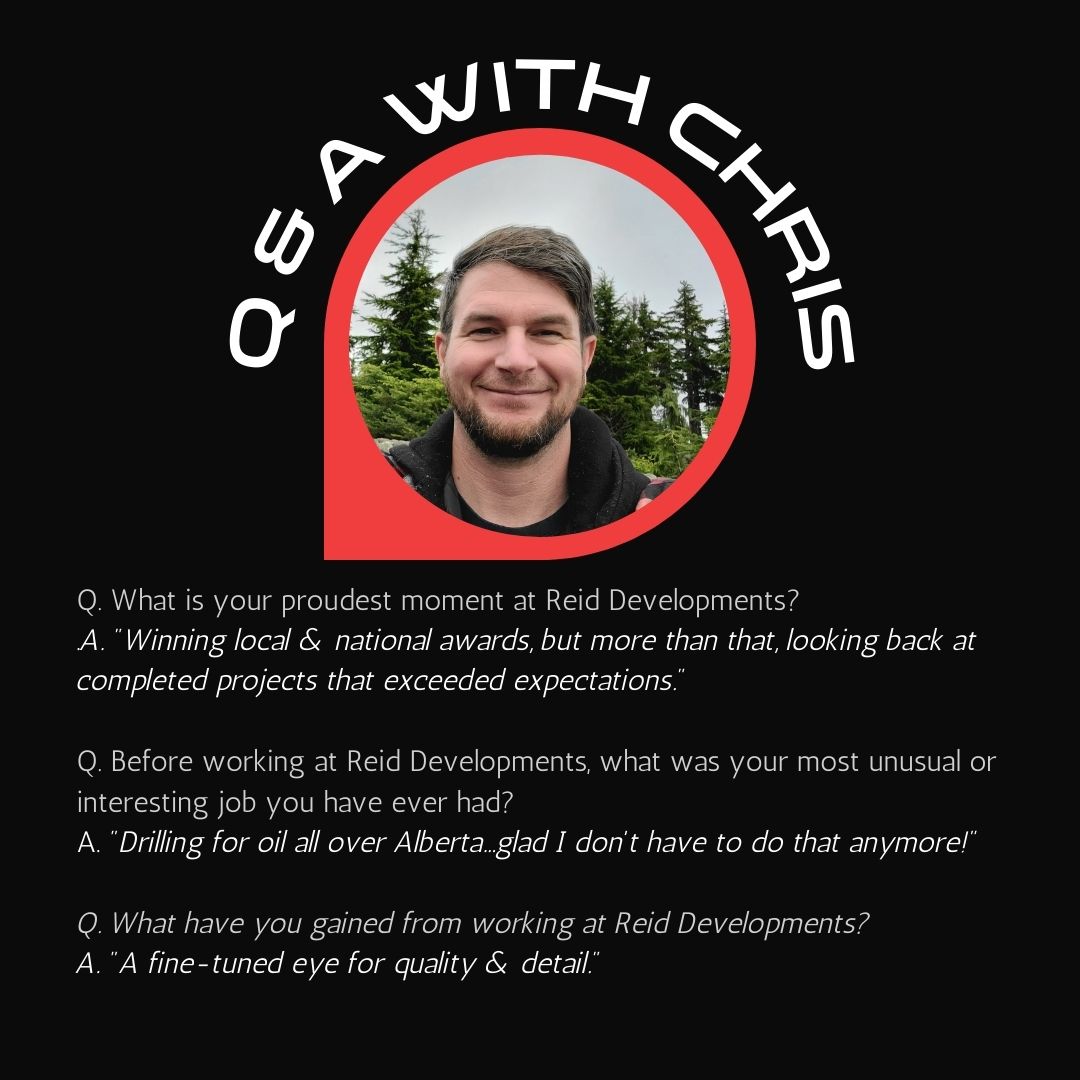 Meet Chris, another invaluable member of team Reid.  Chris is a Site Foreman that loves exceeding clients expectations &amp; on his days off is an avid motorcycle enthusiast. 🏍️ 🔨 🏡
#employeeappreciation #vancouverbuilder #construction #meettheteam #yvrbuilders #vancouverhomedesign