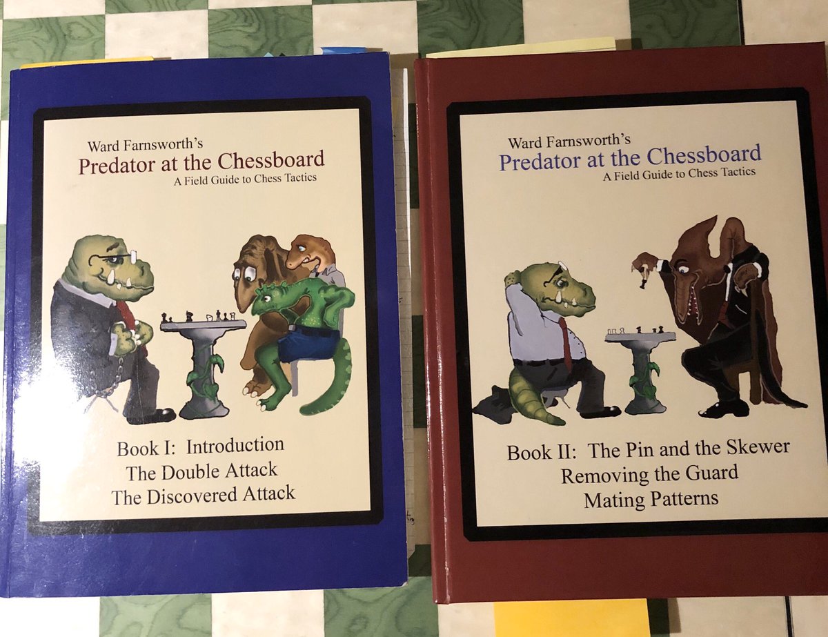 RavenChessTs's tweet image. Ward Farnsworth’s Predator at the Chessboard series. Great books on how to recognize and setup tactics on a crowded board.

If only my brain could remember all of Ward’s advice during games.

@chessable please add these books to your courses.