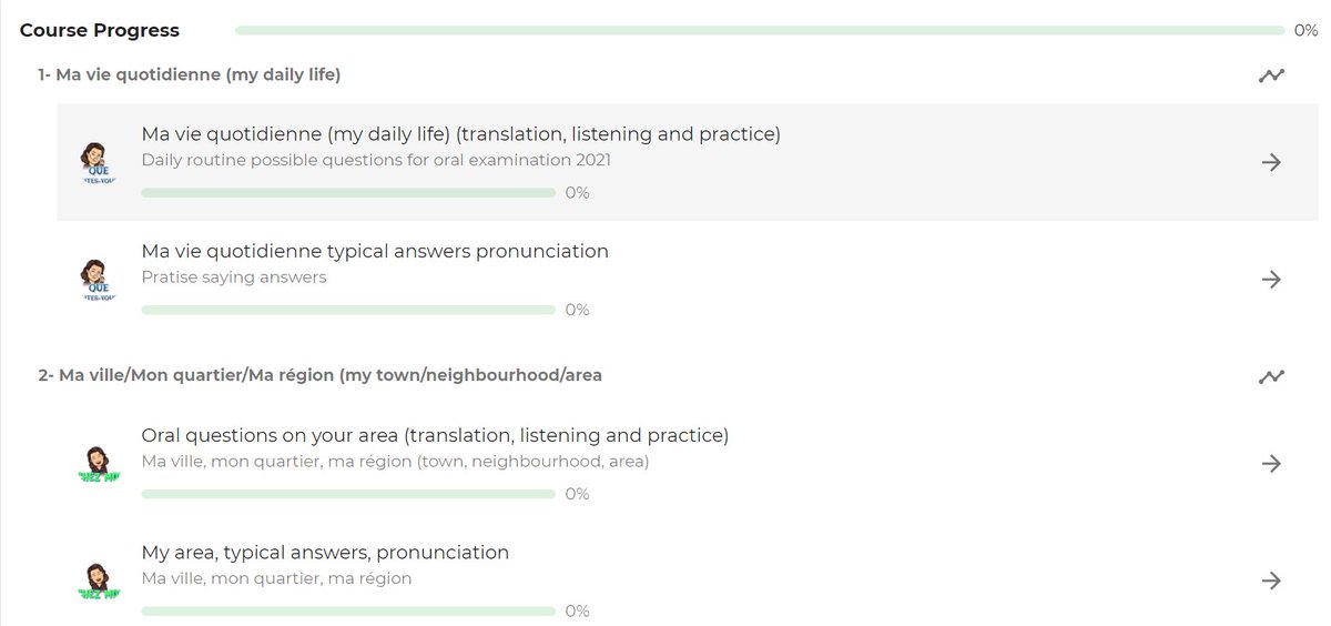 Check out this brilliant French LC Oral Course created by French teacher <a href="/Maggieinthewood/">MagLalor</a> 🇫🇷 Topics include Ma vie quotidienne, Ma ville, &amp; L'avenir  🗣️ It's a great tool help your students prepare for their French Oral! 🧑‍🎓 #FLE_IE #edshareie #LeavingCert 
nualang.com/app/courses/zY…