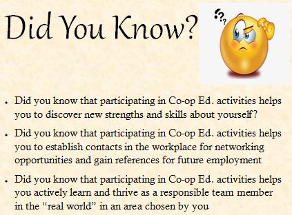 UTechCoopEd's tweet photo. Did You Know???🤔🤔🤔

#internship #cooped https://t.co/giqTWL1uG7