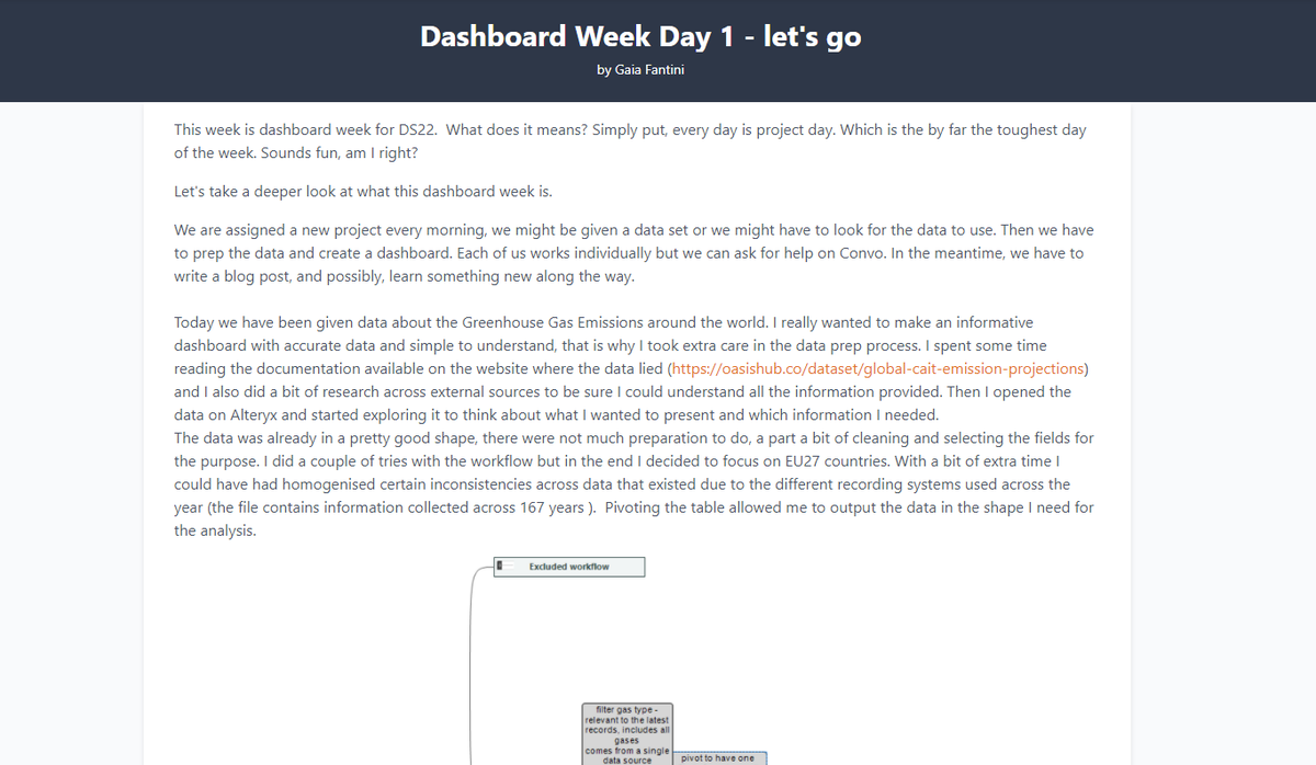 Hey #datafam! The time has come - it's dashboard week at #DS22!
This is my day 1 produce: Alteryx for data prep, a KPI dashboard in Tableau, and a blog post for the <a href="/dataschooluk/">The Data School UK</a> 

link to viz 👉 tinyurl.com/4xbzsvht

link to blog post 👉tinyurl.com/2z6e8u9v