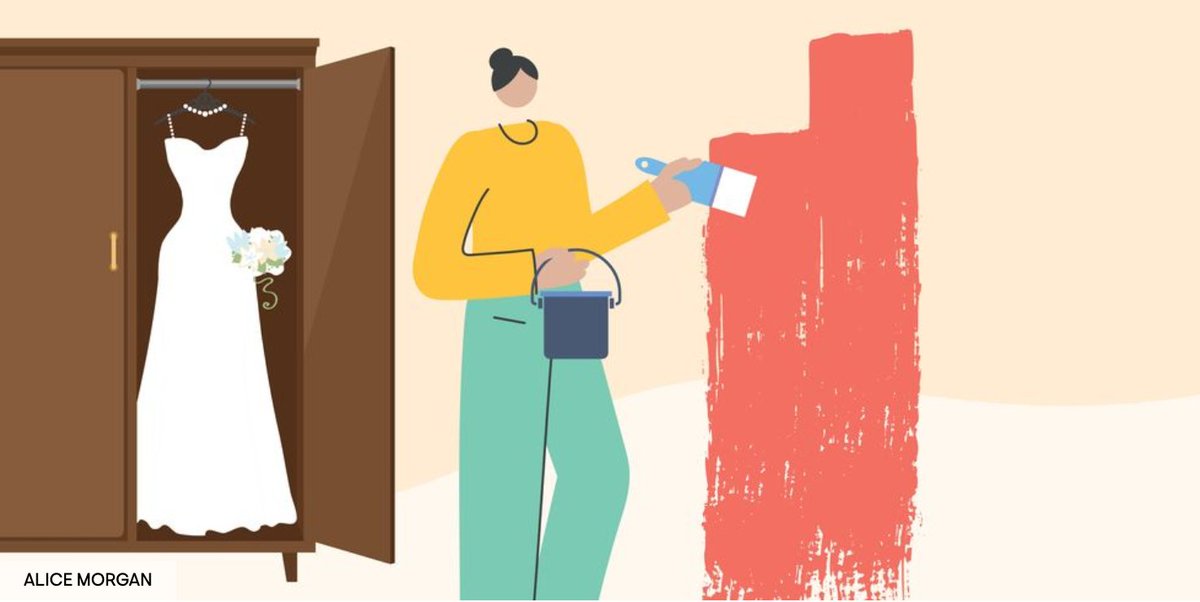 My solution for avoiding early-pandemic + shutdown anxiety? Pour myself 100% into a DIY project completely over my head. Upon canceling my wedding I painted my entire house. And wrote about it for <a href="/HouseBeautiful/">House Beautiful</a> 
bit.ly/3f5lZUC