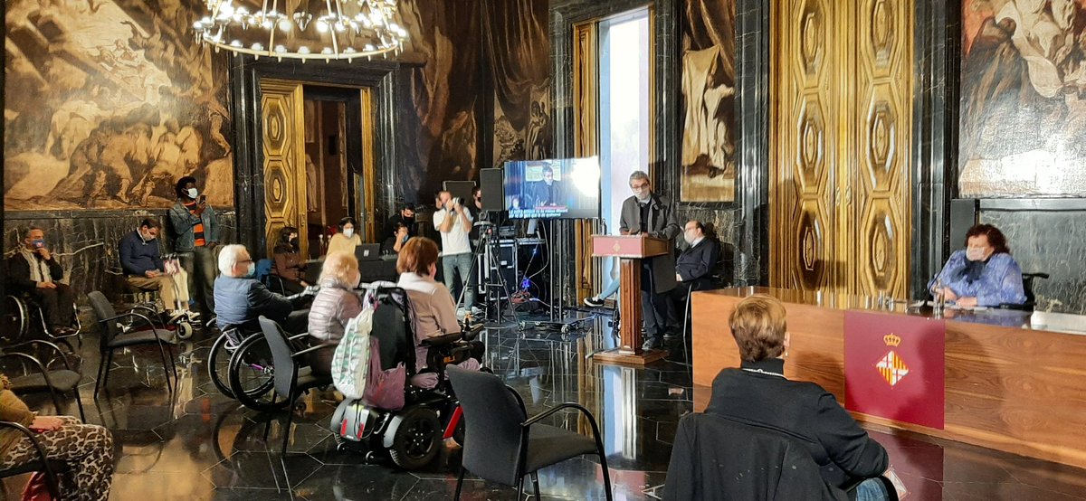 joan_r_riera's tweet photo. Avui presentem les candidatures a les eleccions 2021 al Consell Rector del IMPD, l'exemple de participació de les persones amb discapacitat en la nostra ciutat. #Participa #Decideix i #Transforma #Barcelona @BCN_Accessible https://t.co/v6QyqZrQ21