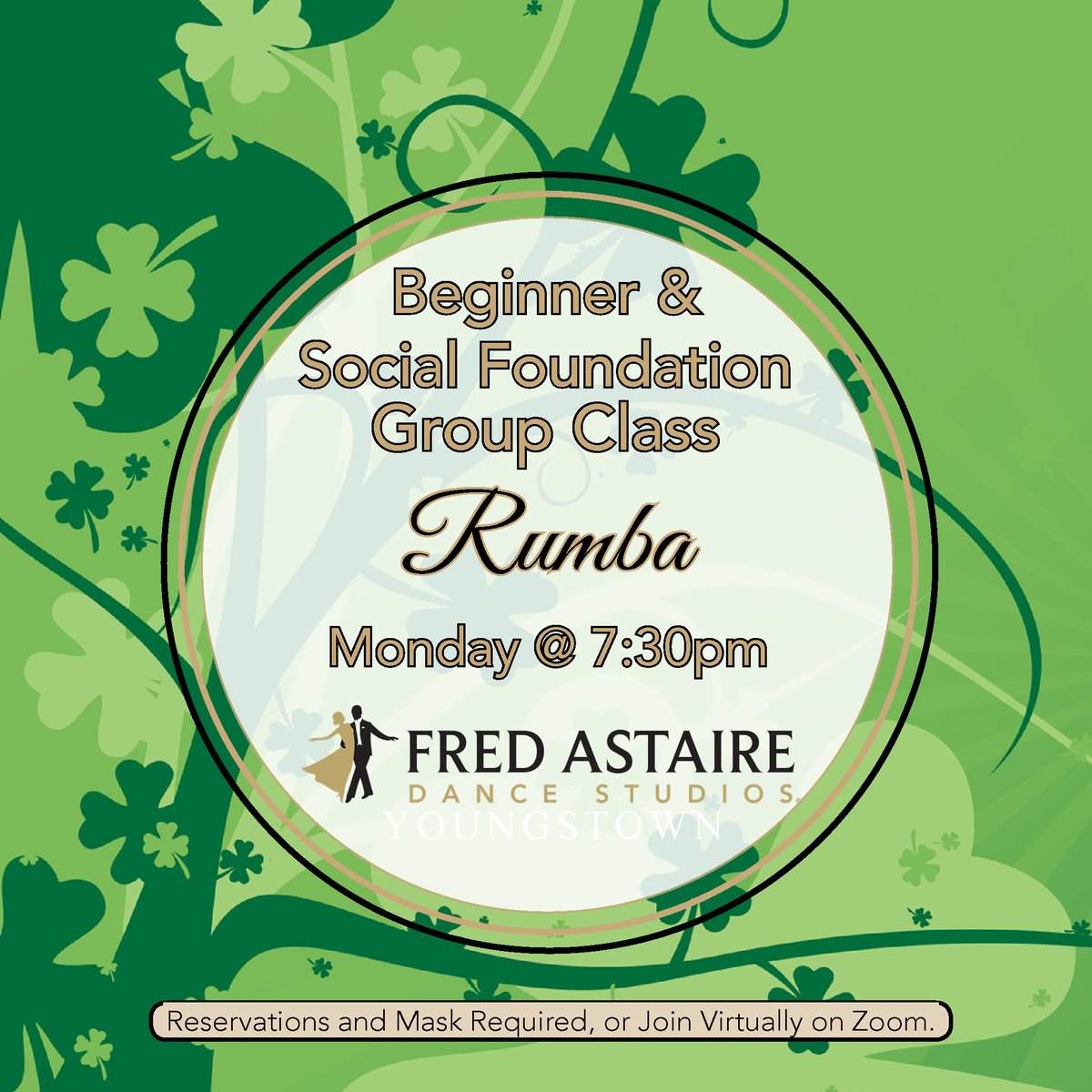 FADsYoungstown's tweet photo. Tonight is RUMBA in our Beginner/Social Foundation Group Class at 7:30pm. Please call to reserve your spot! We'll present on Zoom as well, login details on our FB event....https://t.co/MpfL2FIIqb
#FredAstaireYoungstown #FADSYoSocialDisDancing #BoardmanBallroom https://t.co/W4Km314LTJ
