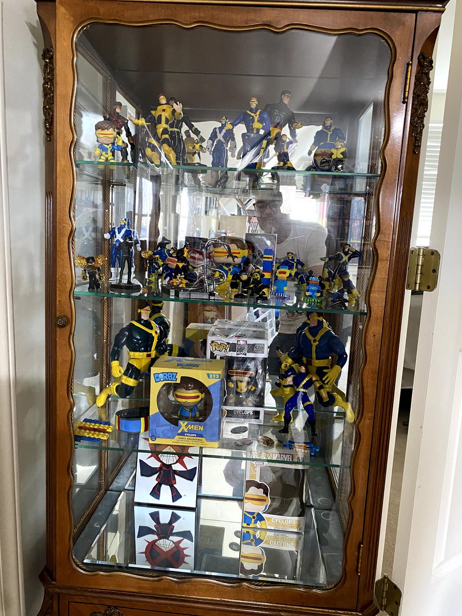 MichaelCK's tweet photo. Since my favorite superhero Cyclops is trending, I'm curious if anyone else has a similar collection to share? https://t.co/ApuJUuEP9v