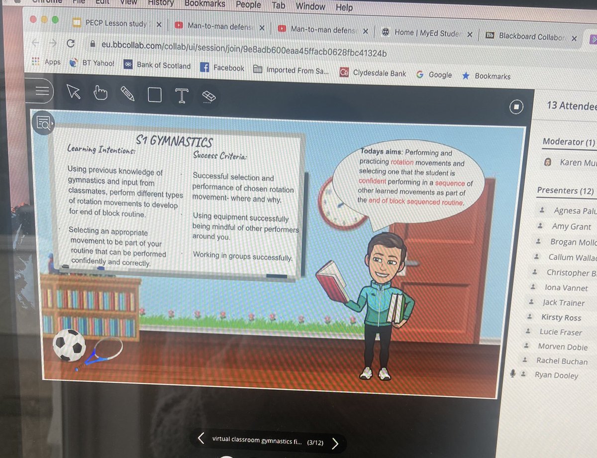 MissRossPE's tweet photo. PECP Presentation (round 2) Today!!๐ฉ๐ฝโ๐ซ Really enjoyed hearing everyoneโs lesson plans and how they adapted to the different scenarios. Got some great feedback that will be useful for future planning and placement! ๐๐ผ @UoE_PE #planning #PECP2 #Peteaching https://t.co/WidSUL8yVP