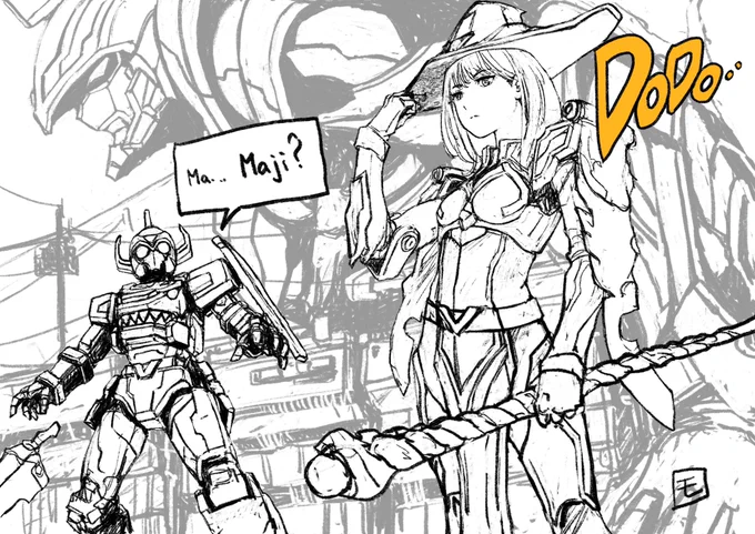 ちょっとずつ進んでます。
ゼンカイジャーですけど…
 #SSSS_GRIDMAN #マジーヌ #procreate #プロクリエイト 