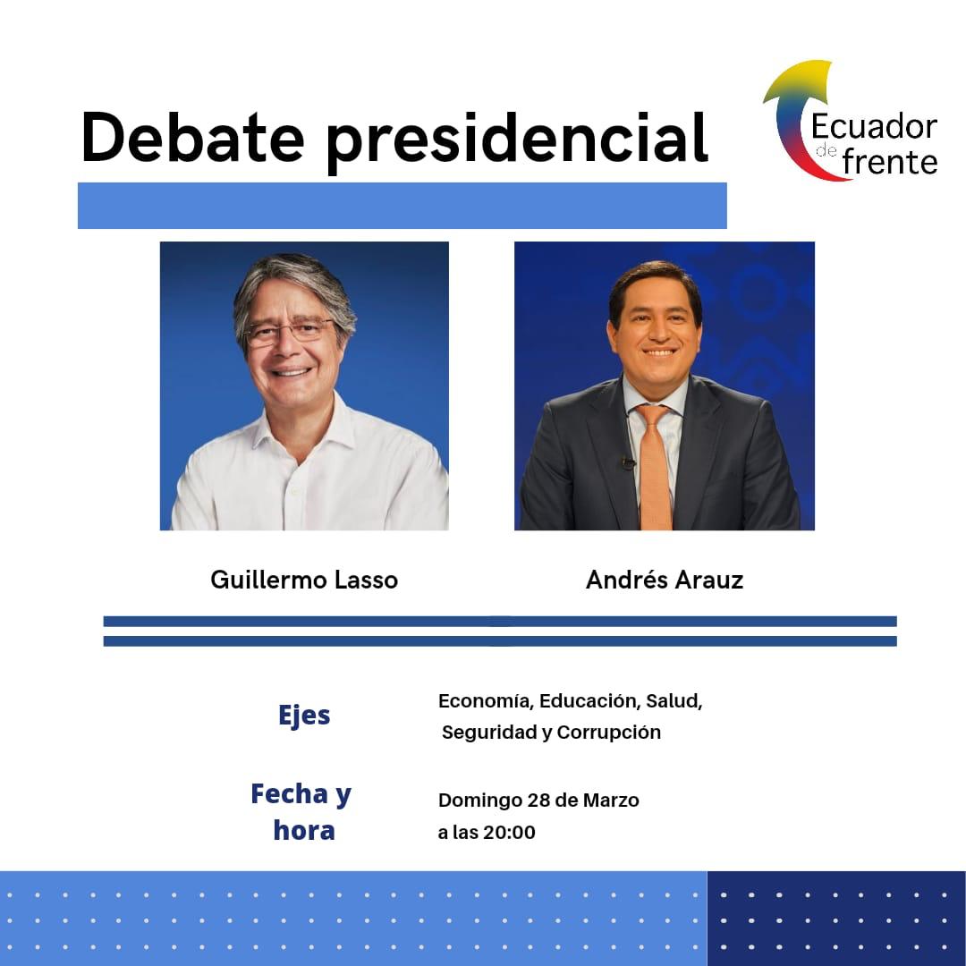 ecdefrente's tweet photo. #EcuadorDeFrente | 🇪🇨 Estamos esperando las respuestas de los Candidatos @lassoguillermo @ecuarauz para conversar sobre sus propuestas.  

Comparte para que todas y todos tengamos nuestra voz en estas 

#Elecciones2021Ec
#ContigoConTodosAhora
#EncontrémonosParaLograrlo https://t.co/hqy66gObcZ