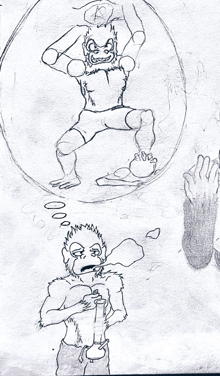 China_Champ_'s tweet photo. Been embracing my inner gay monke lately ๐ฆ๐ต๐
#Fursona #monke #monkeee #furry #anthroart #oc #wrestling #sketch #wip https://t.co/2dbTep6sDp