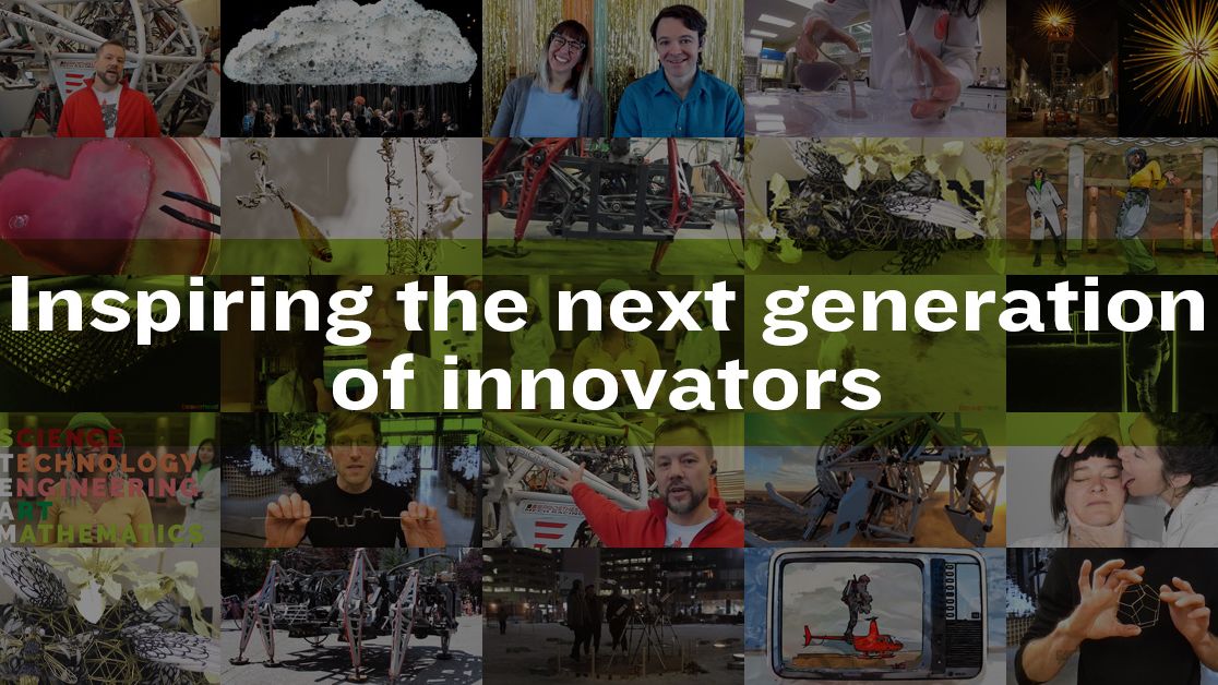 Beakerhead's tweet photo. Innovation isn't cancelled.
This year, we've devoted our energy to creating our best student program ever - #DigitalDiscussions. We get to introduce students to super cool artists, engineers, scientists & inventors from around the π .
Learn more here π https://t.co/FjYvm0PkOa https://t.co/IXRcRvk6VI