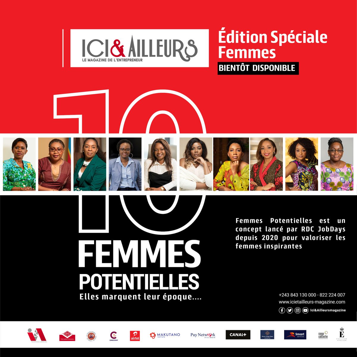 RDCJobDays's tweet photo. Prenez deux minutes pour tout savoir sur la campagne femme potentielle 2021. 
Cette initiative de RDC JobDays est, pour cette deuxième édition, en partenariat avec Ici et Ailleurs Magazine, votre partenaire d'affaire. 
https://t.co/WENODlOuWv
@SultaniMakutano 
@actualitecd https://t.co/UMhmizORuo