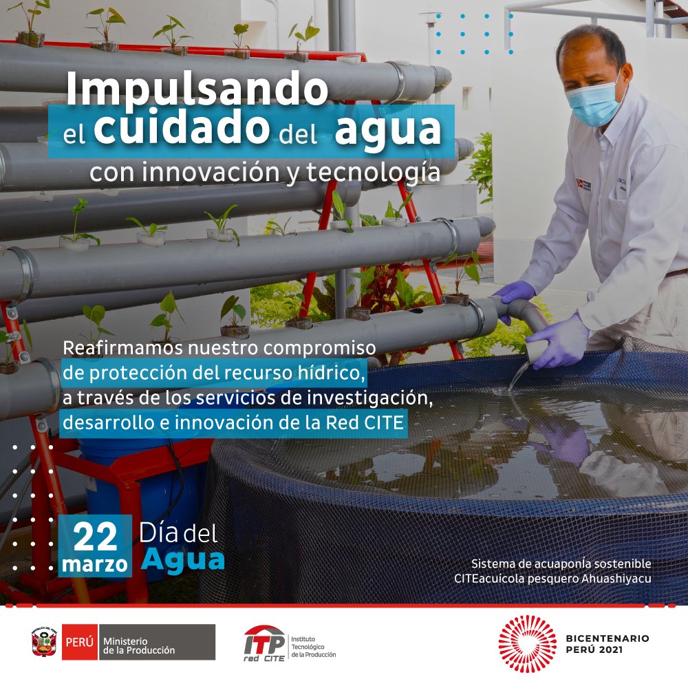 ITPproduccion's tweet photo. 💧 En el #DíaMundialDelAgua el ITP Red CITE te recuerda la importancia de impulsar el cuidado del recurso hídrico a través de servicios de investigación e innovación.
¡Juntos podemos hacer el cambio y construir industrias más sostenibles! #ProduceSostenible https://t.co/HSFtEQovl3