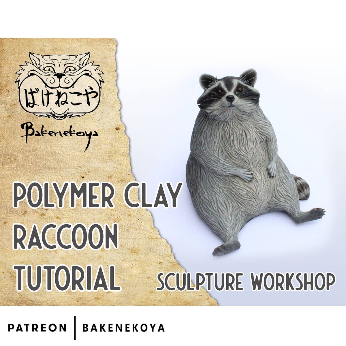 Amys_Bakenekoya's tweet photo. Would you like to have a go at making your own cute Raccoon sculpture? This tutorial is available for my patrons and through Etsy and Gumroad.
#raccoon #sculpture #tutorial #lesson #patreon #etsy #etsyshop #gumroad #animalart #diy #learntosculpt #art #CuteAnimals #artlesson https://t.co/AHvLbs3i7j