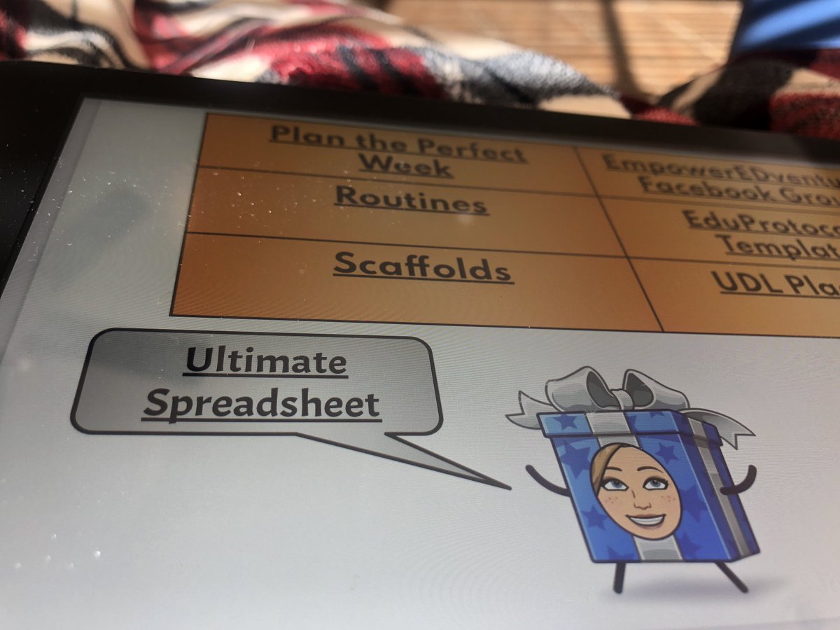 Thankful for <a href="/KVoge71/">Kimberly Voge</a> and her generous gift at #SpringCUE <a href="/eduprotocols/">@EduProtocols</a> Can’t wait to spend less time planning!