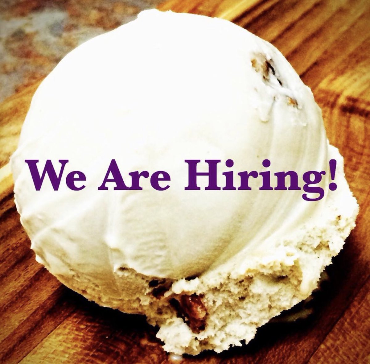 Come work with us! 
We are needing a full time manager and part time front counter help. 
Please send resumes to sweetcreamcompany@gmail.com.