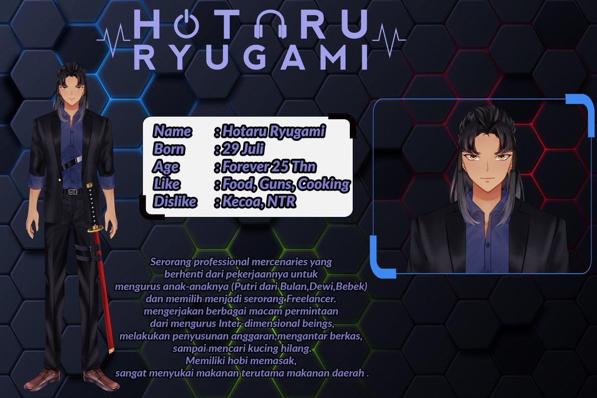 HotaruRyugami's tweet photo. 「PROFILE」
Nama : Hotariu Ryugami
Birth : 29 Juli

「HASTAG」
General : #Ryugami
Live : #Ryu_Live
Meme : #Ryu_Laugh
Art : #RyuArt
Live Clip : #Ryu_Moment
NSFW : #Ryu_Hot

「Ｍasho]
https://t.co/xYMkcYy1fI

「Chara Sheet」 https://t.co/bSiajf3FtU
