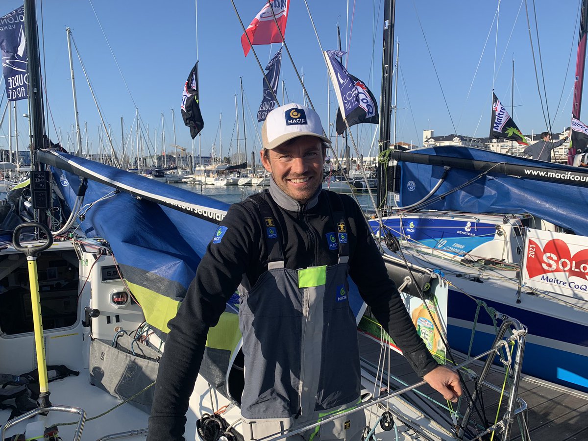 SkipperMacif's tweet photo. [@SoloMCoQ]
🥈 @QuirogaPierre vient de franchir la ligne de cette 1️⃣re manche de la Solo Maitre CoQ en 2ème position 👏🏼👏🏼
Félicitations à lui 🤩 #BravoPierre
#Macifcourseaularge 
#SkipperMacif https://t.co/nMTSNG8pCr