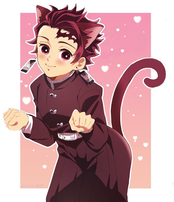 ちばきさんがTwitterに投稿した竈門炭治郎(鬼滅の刃)のイラスト。