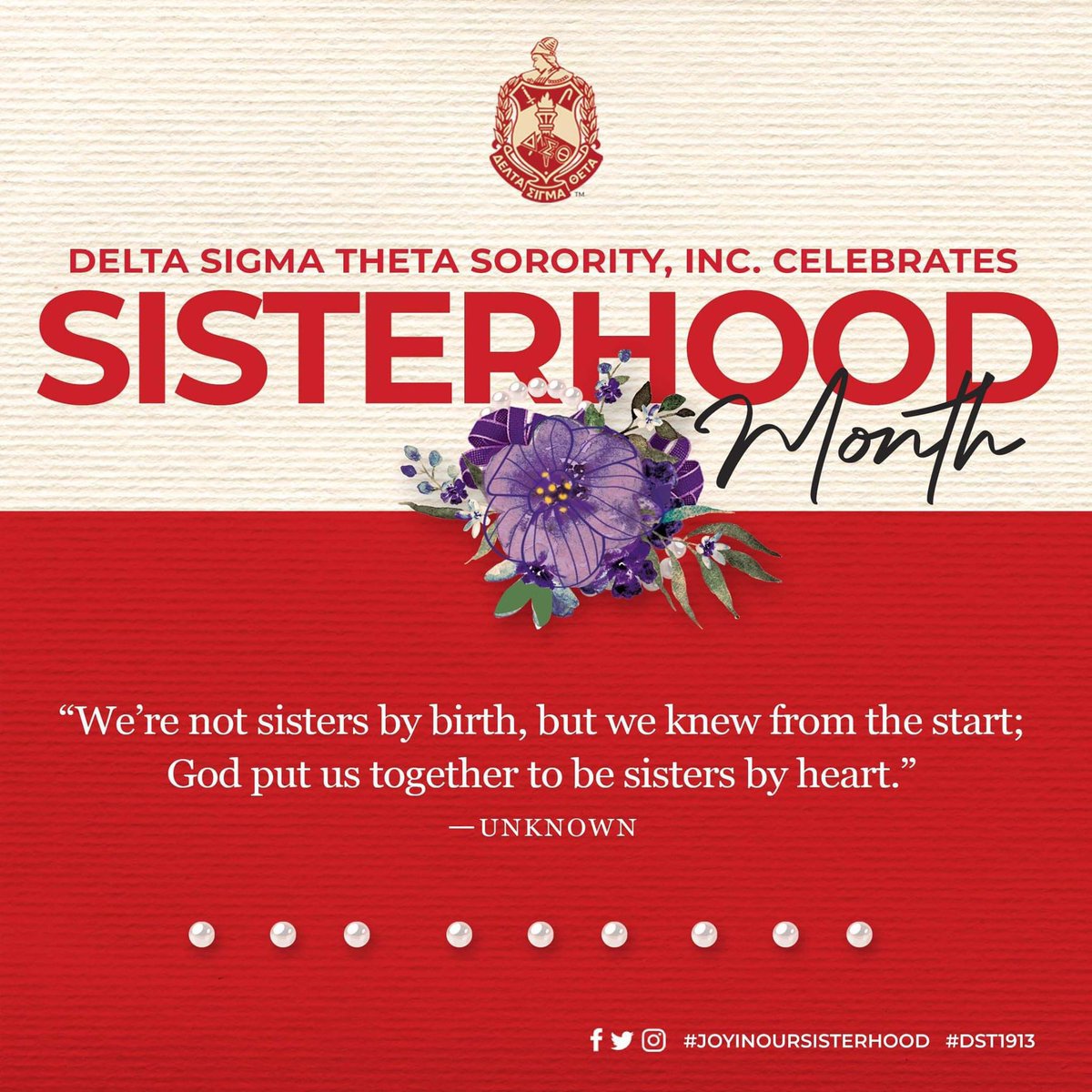 We continue to celebrate March and Sisterhood Month in Delta Sigma Theta  Sorority, Inc. \, image size:1200x1200