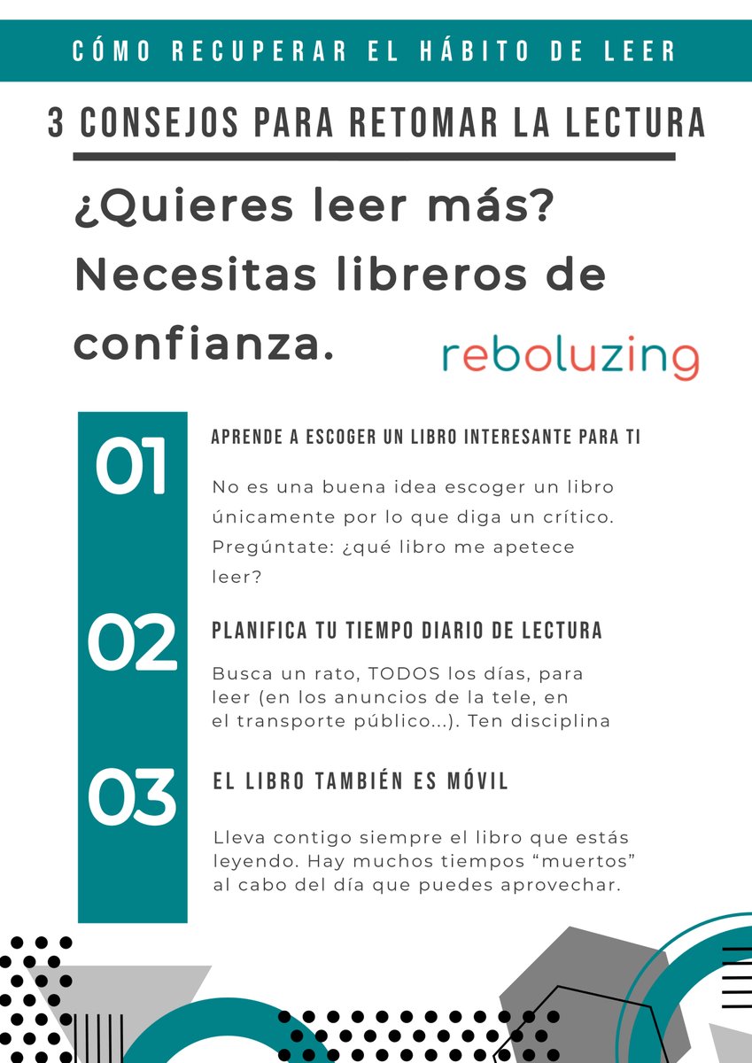 reboluzing's tweet photo. En #reboluzing abemos cómo puedes retomar el #hábitodeleer invirtiendo #unminuto al mes para encontrar #lecturasrompedoras. ¿Te animas a probar nuestro innovador método?

https://t.co/DqL5S4VOjY https://t.co/HXTTOdVC7J