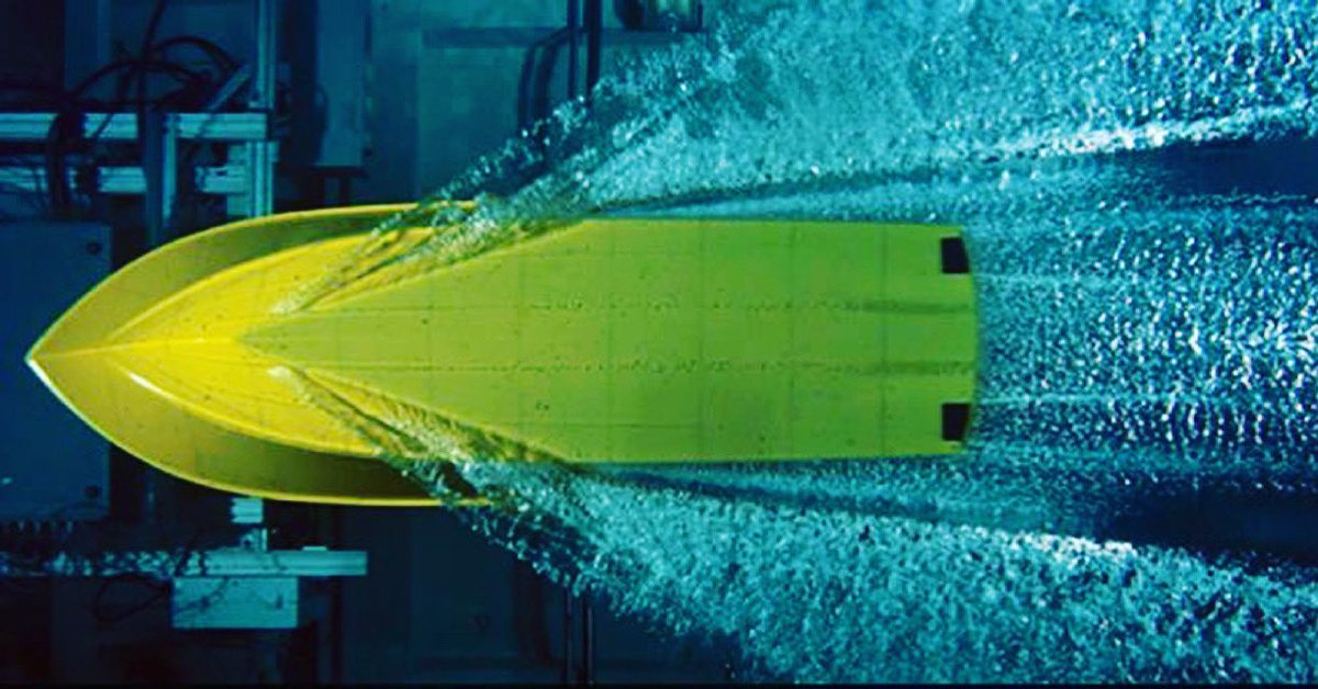 InspireEngring's tweet image. Hull designs are not only for good looks, it’s for minimizing drag and increasing efficiency. 

#boating #hulldesign #fluids #fluiddynamics #drag #efficiency #efficient #research #design #wake #wave #engineering #inspire #stem #stemeducation #steminfluencers #inspireengineering