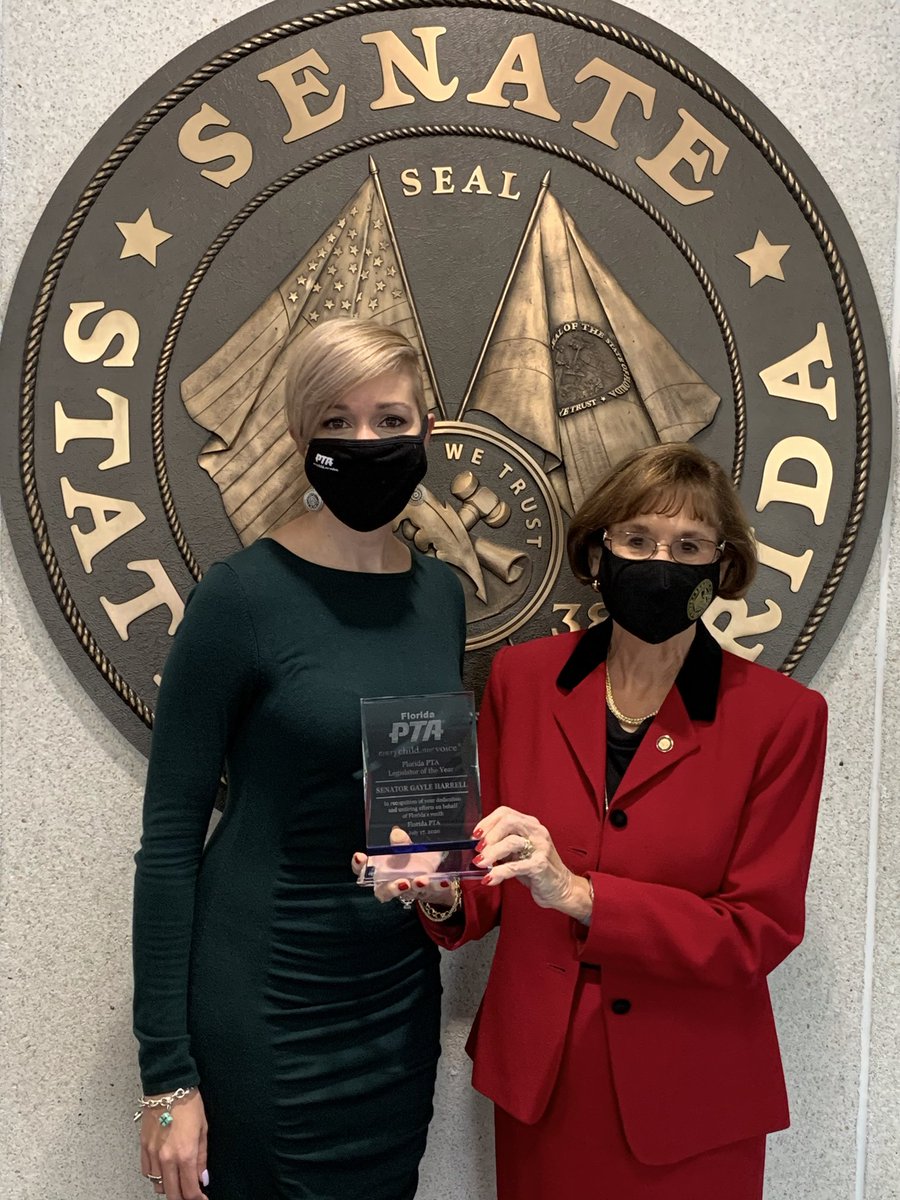 FLPTA Legislative (@flpta_leg) on Twitter photo Thrilled to be able to present Sen. <a href="/Gayle_Harrell/">Gayle Harrell</a> with the 2020 Florida PTA Advocacy Award. We are so fortunate to have Sen. Harrell fighting for our children through her work on Baker Act & Dyslexia. Thank you Sen. Harrell! Thrilled to be able to present Sen. <a href="/Gayle_Harrell/">Gayle Harrell</a> with the 2020 Florida PTA Advocacy Award. We are so fortunate to have Sen. Harrell fighting for our children through her work on Baker Act & Dyslexia. Thank you Sen. Harrell!