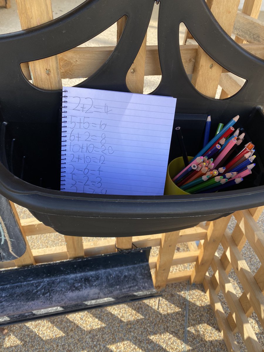 Look what we found in the playground today! One of our pupils spent their break time showing off their fantastic maths skills independently!