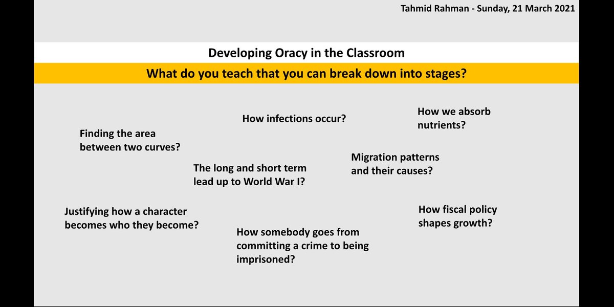 tahmidurahman's tweet photo. Talk for learning is such a fundamental part of teaching - surprised to see so many say they haven't come across it today but enjoyed presenting it to staff across departments. tyvm to @voice21oracy and the pioneers programme for the biology resource! 🙏🏾 https://t.co/cmbwGsuObo