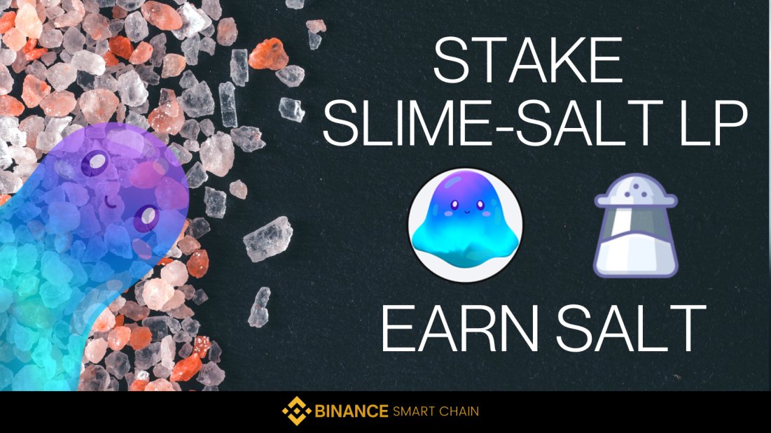 SlimeFinance's tweet photo. Slime Finance has an ongoing #Slime and #Salt LP #LaunchPool !
@SaltSwap

Stake SLIME-SALT LP and earn SALT!

Join now on :
=> https://t.co/NlotwZrk70

#salty #saltswap #bnb #bsc #yielfarming #smartchain #binance https://t.co/RGXAKSSs23