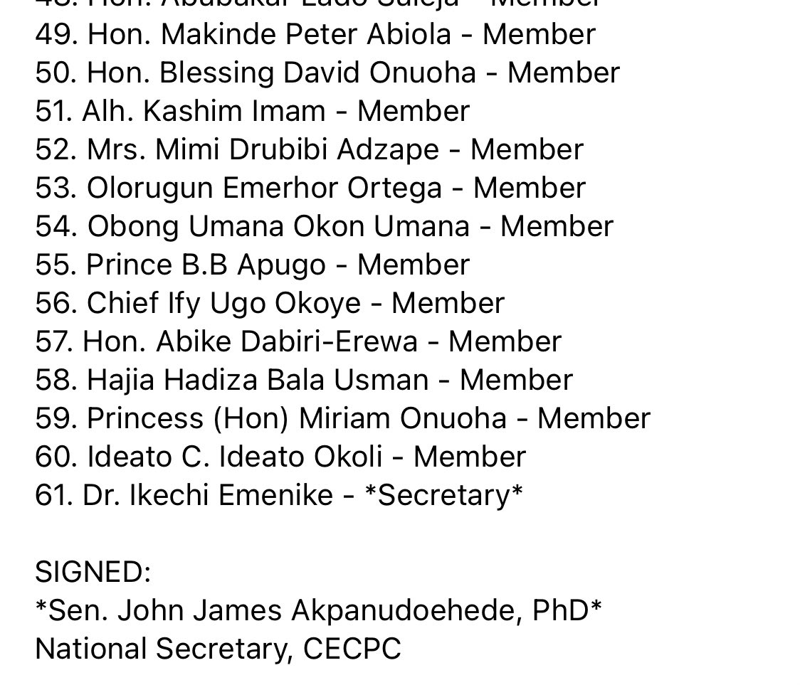 Governor Badaru Chairs 61-Member APC Contact/Strategy Committee