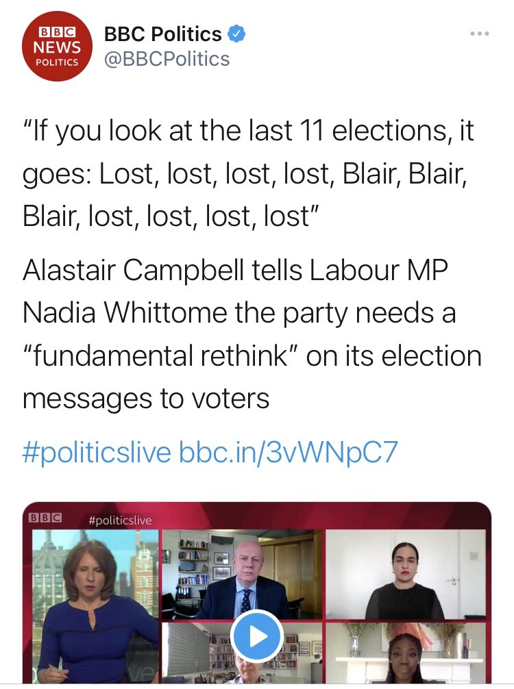 flying_rodent's tweet photo. Forty two solid years of either horrendous Conservative governments with a brief interregnum for the actual godfather of Rupert Murdoch’s child suggests that we might have a larger democratic problem than just one of the opposition parties being poor at PR. https://t.co/HXJUSbG3X2