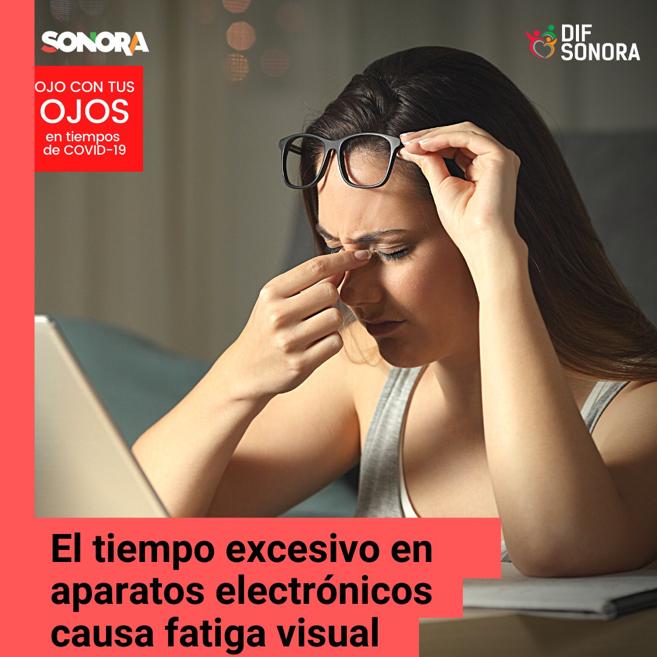 DIFSonora's tweet photo. Mantener la vista enfocada por largos periodos en equipos de cómputo o celulares ocasiona fatiga visual y puede dañar progresivamente la visión. Te reiteramos la invitación a realizar descansos de tu vista y tener buenos hábitos para tu salud visual. #VOIA https://t.co/KZ2KqHIhPM