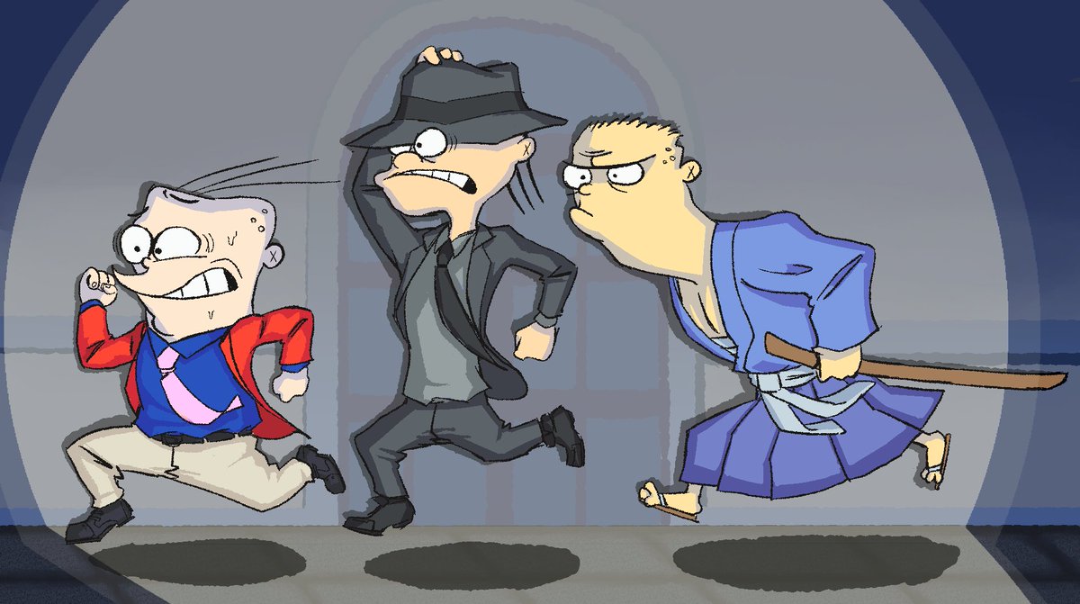 Revolet1's tweet photo. A crossover between two of my favorite show from ym childhood. Lupin the 3rd and Ed, Edd, and Eddy! https://t.co/Cl4N28VVdM