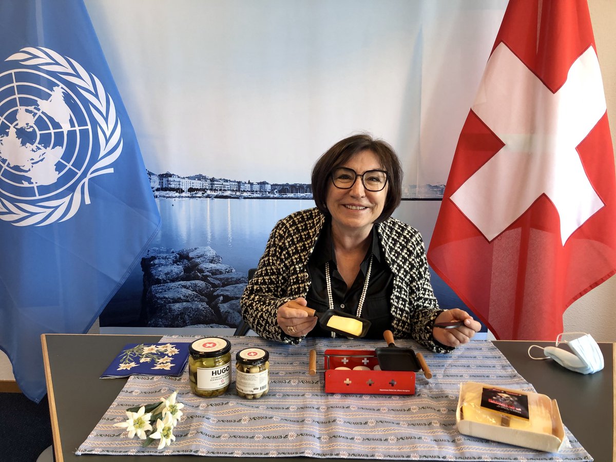 CagiGeneva's tweet photo. In my home canton, Valais, #raclette 🧀 is the most typical and popular meal! With this cold but sunny weekend, I hope you enjoyed yours with your friends & relatives
Stay safe and #RemotelyTogether
With Anne-Lise Favre, Head of the Office of Security & general affairs @Swiss_UN https://t.co/7EIYAk7Jkm