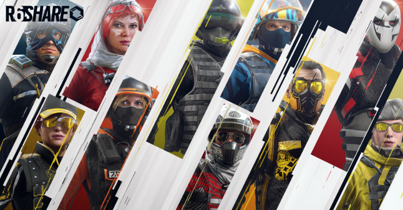 R6esports's tweet photo. Discover the new Regional Leagues and Teams R6 Share items, available on March 23rd and March 25th, respectively! ⚡️