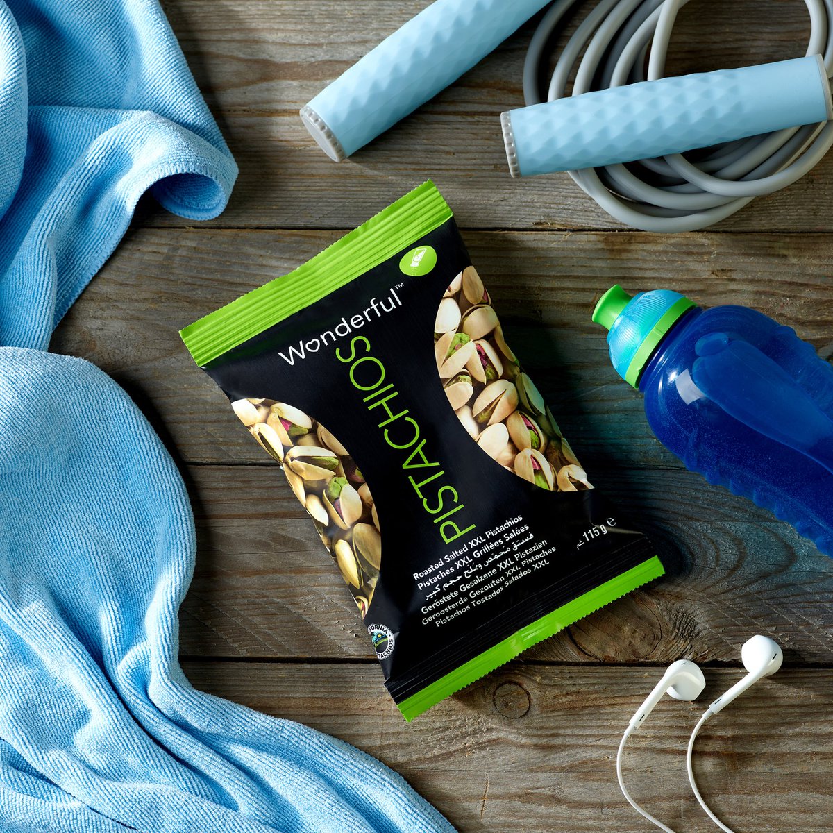 Whether you're working out or chilling out, our delicious pistachios are a great way to get some plant based protein in your diet!

#plantbasedprotein