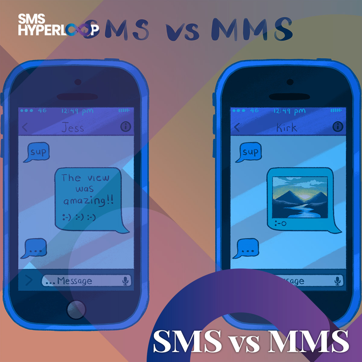 SMSHyperloop's tweet photo. Which is better when comparing MMS vs SMS? In truth, neither. Both mediums have advantages that a company should take advantage of.  Read more on our blog article.

https://t.co/vvty3401qX

#technology #business #sms #convenience #networking #bulksmsprovider #mobilecarrier https://t.co/fpMDeFQiUY