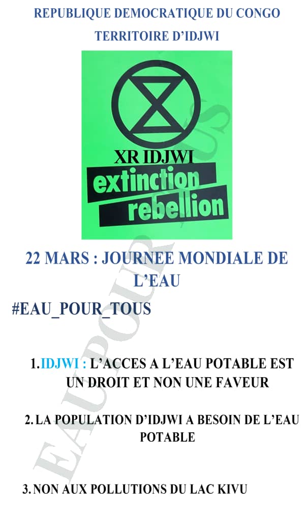 xxradion's tweet photo. #Idjwi: l'accès à l'eau potable est un droit et non une faveur. Nous devons faire pression aux autorités congolaises pour l'accès gratuit à l'eau potable. #SOSWATER #SOS_EAU nous demandons de l'eau potable et non aux multinationales qui polluent le lac Kivu @ShaleMustFall https://t.co/p6R0EM7JoK