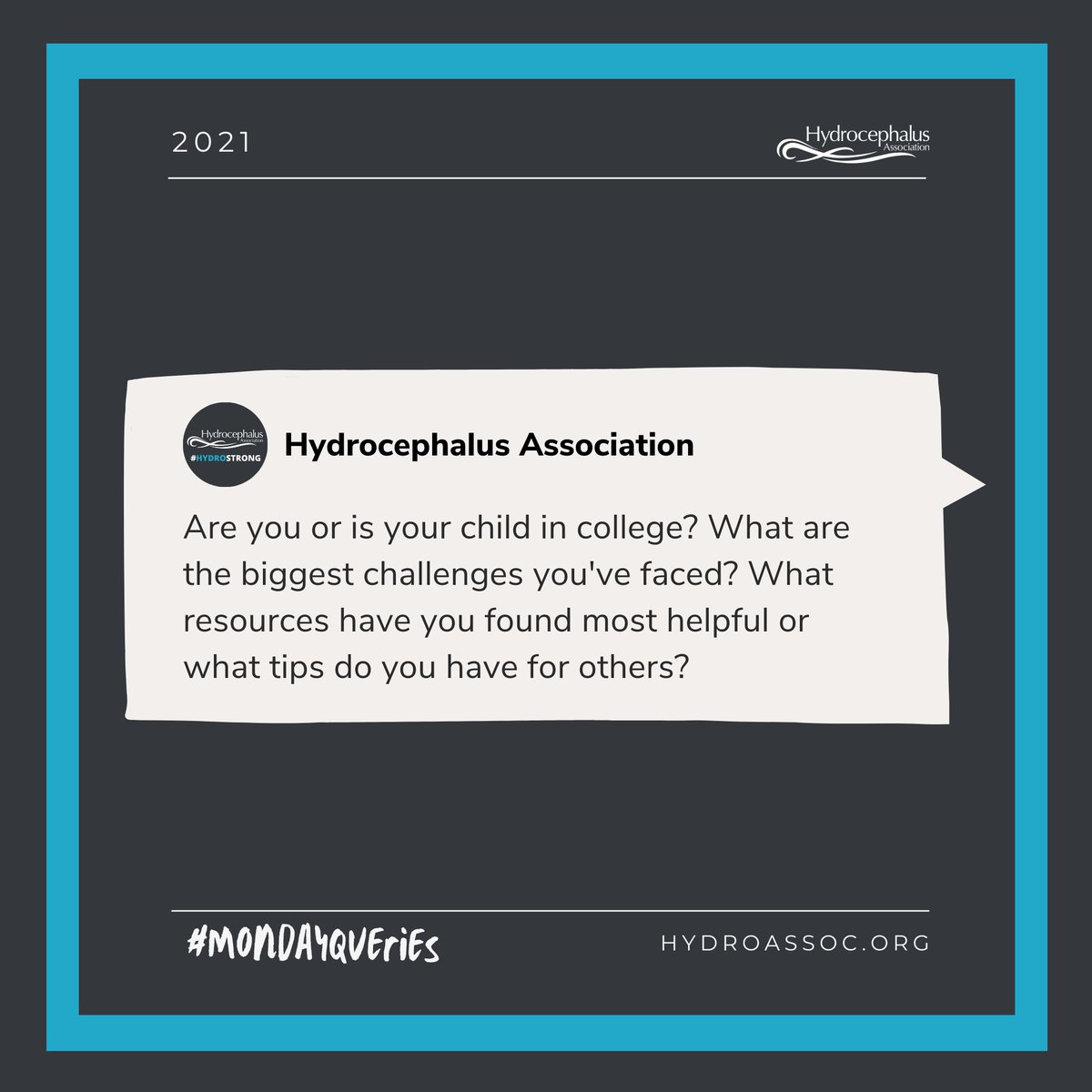 HydroAssoc's tweet photo. #MondayQueries - Have any #college tips for students or parents? Want to share a challenge you faced as a student or parent? Let us know! https://t.co/wtg61KwL1Z