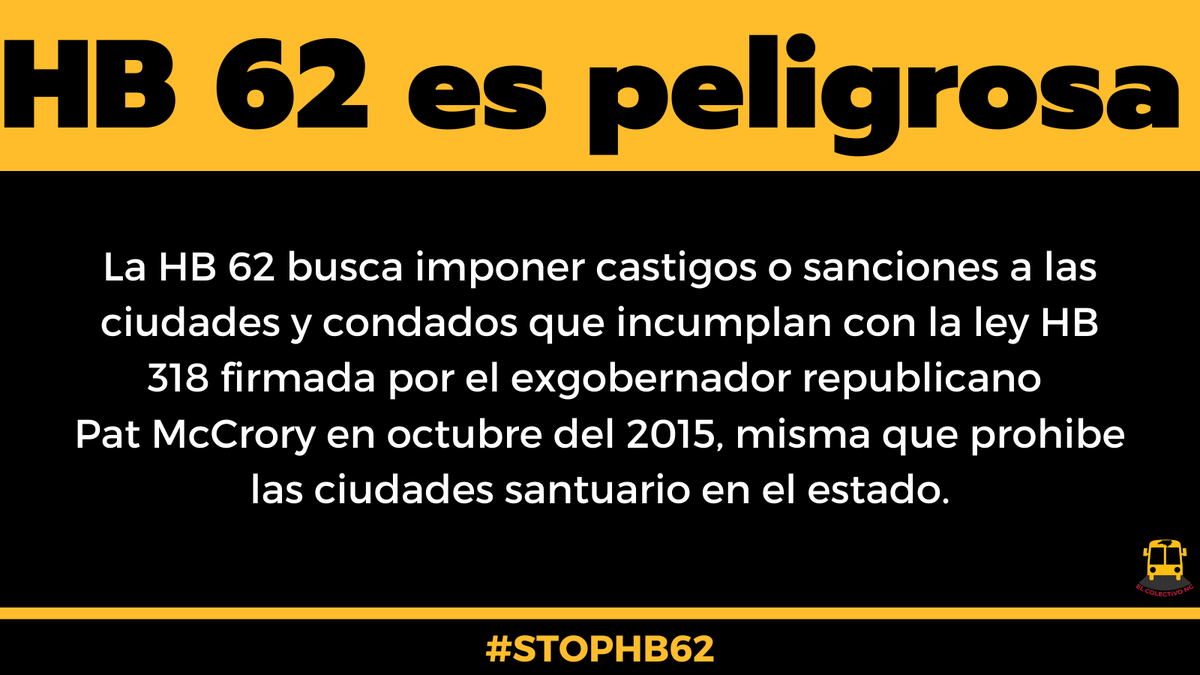 ncnaacp's tweet photo. HB 62 doesn't keep us safe. It allows anyone in the state to file a lawsuit against a county or municipality for allegedly violating North Carolina's anti-sanctuary law. #StopHB62 https://t.co/KHosdvZ0Dx