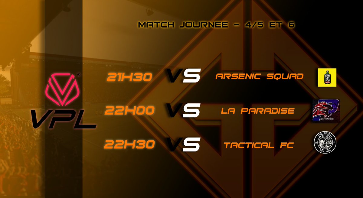 🟠Sa se passe sur <a href="/VPLFrance/">VPL FRANCE | XBOX™</a> ce soir !

Voici l'affiche de ce soir ⤵️

@Gatheg_Gamers @GatheG_WarZ