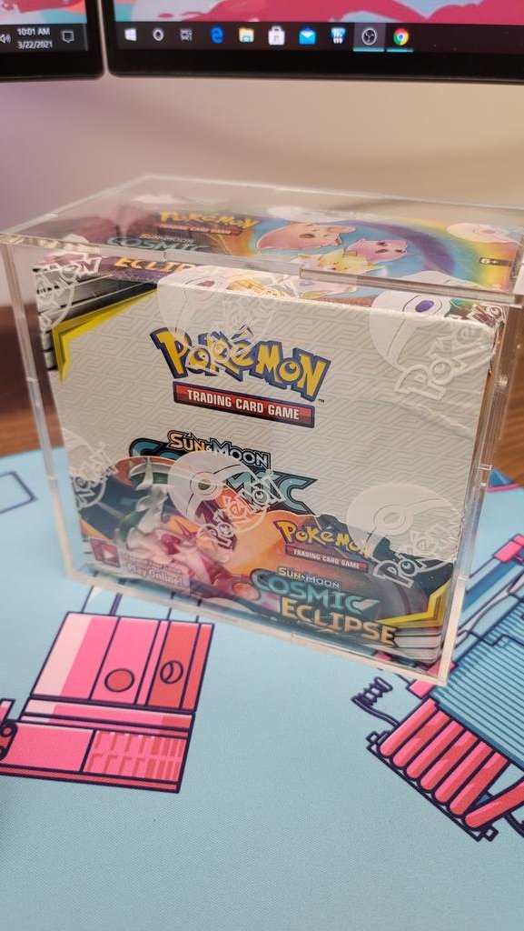 Going live in a bit! Gonna hang out and open this Cosmic Eclipse booster box!! 😱 <a href="/Pokemon/">Pokémon @ Lumiose City 🥐</a>