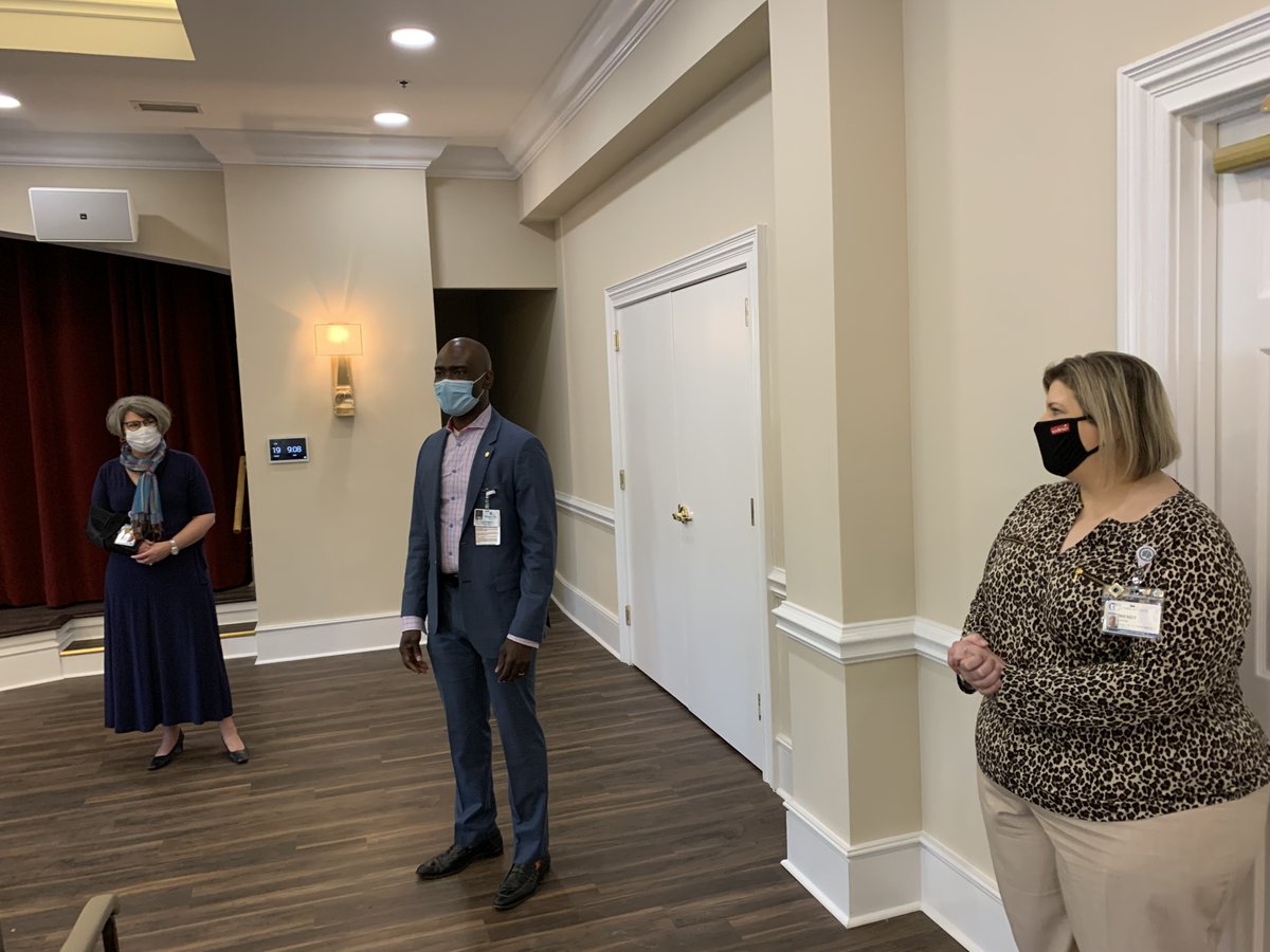 AtriumNavicent's tweet photo. In our most recent #CEOOnTheGo - Atrium Health Navicent President and CEO Delvecchio S. Finley recently paid a visit to Carlyle Place, Navicent Health where he rounded and visited with teammates and leaders! https://t.co/comvQsPvNV