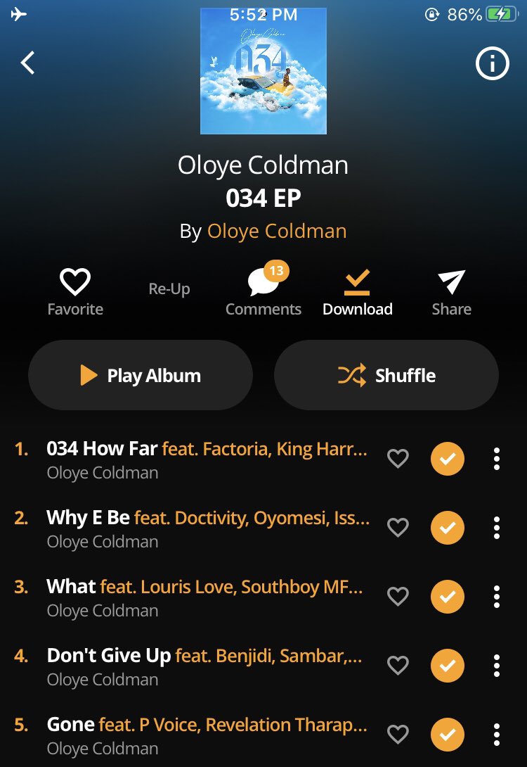 coldgangNIG's tweet photo. Before                         Now                     

1. 034 How Far         1. Don’t Give Up        

2. Gone                     2. 034 How Far          

3. Don’t Give Up      3. Gone                      

Updates from Audiomack. #034EP 

Listen 👉🏽 https://t.co/Uq0tePTtos https://t.co/HRqdwpeP8q