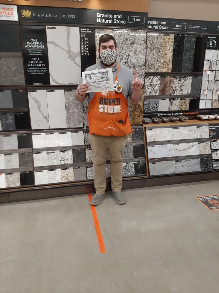JDSabik's tweet photo. Congratulations Charles! A $5155 HDI countertop sale! Thank you!! Great job, keep that pipeline packed! https://t.co/6k61ax60hc