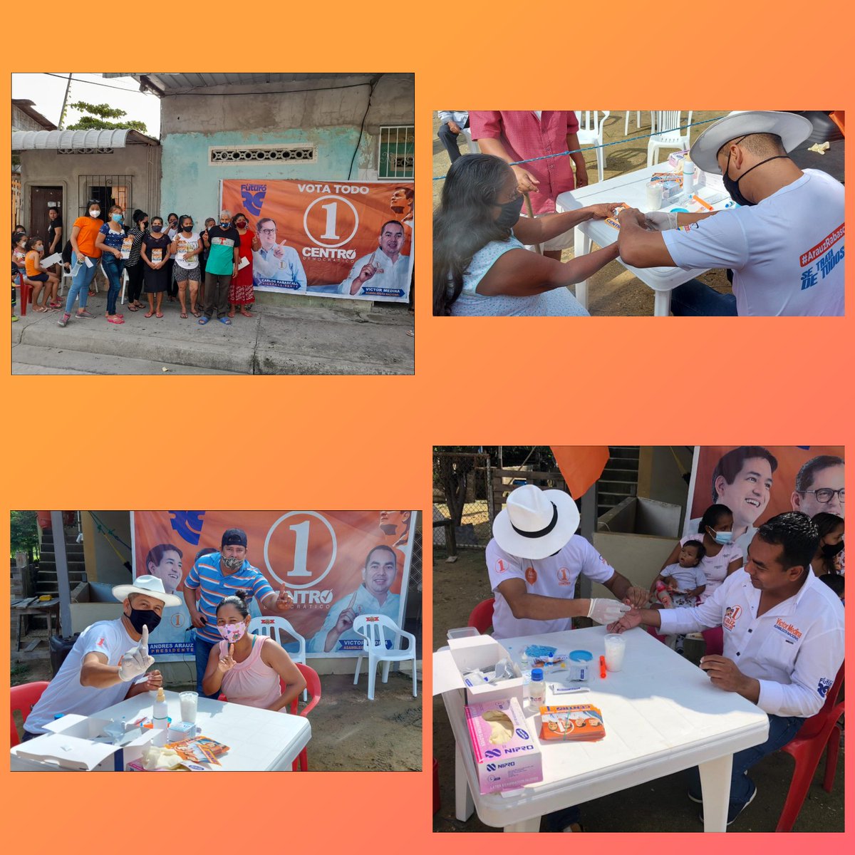 VictorMedinaAb's tweet photo. Recorremos barrios, parroquias y recintos d nuestro pueblo llevando el mensaje d @ecuarauz y @rabascallcarlos porque soñamos con un 🇪🇨 d oportunidades para todos, con equidad y justicia social, pero sobre todo donde el ser humano esté sobre el capital, como en la década de Rafael https://t.co/IxrdP5XpFN