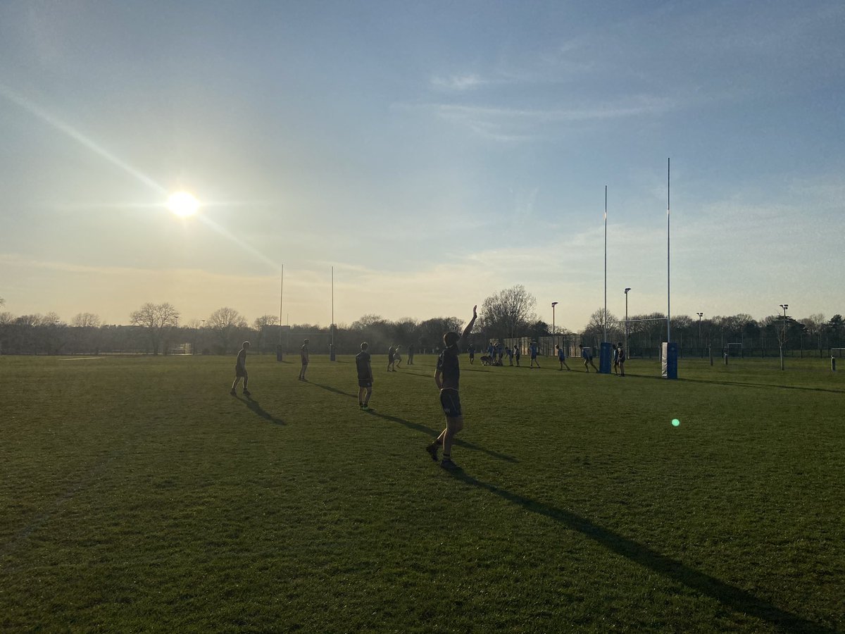 ElthamSport's tweet photo. Stunning evening at the College as Year 7 have Hockey & Netball, Junior school Cricket and senior Rugby. Wonderful to see so much activity after so much time off! #TeamEltham @ElthamCollegeUK https://t.co/iIHeT8RBAa