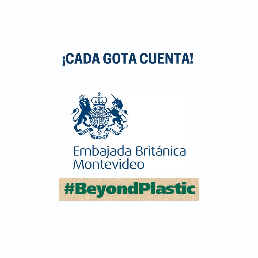 UKinUruguay's tweet photo. 🙌Hoy, en el #DíaMundialDelAgua, el equipo #BeyondPlastic de la embajada comparte con nosotros algunos consejos para realizar pequeñas acciones para cuidar este recurso💪
¿Vos que pensás hacer para cuidar el agua?
¡Cada gota cuenta!💧 https://t.co/gIRW5el0md
