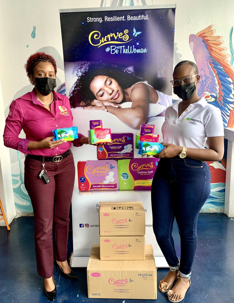 periodpriority_'s tweet photo. 🩸PERIODS ARE INDEED A PRIORITY! 🎯⁣
⁣
A BIG THANK YOU to Curves Jamaica for their generous donation of sanitary napkins, pantyliners and wipes. 🙌🏾✨⁣
⁣
Let's #EndTheSentence &amp; #FreeTheFlow by donating NOW!  💪🏾⁣
⁣⁣
#PeriodPriority #SayNOToPeriodPoverty #Jamaica https://t.co/fNWhf2eJc8