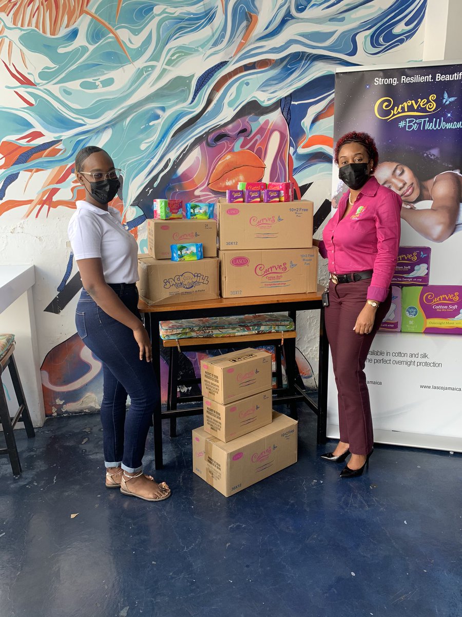 periodpriority_'s tweet photo. 🩸PERIODS ARE INDEED A PRIORITY! 🎯⁣
⁣
A BIG THANK YOU to Curves Jamaica for their generous donation of sanitary napkins, pantyliners and wipes. 🙌🏾✨⁣
⁣
Let's #EndTheSentence &amp; #FreeTheFlow by donating NOW!  💪🏾⁣
⁣⁣
#PeriodPriority #SayNOToPeriodPoverty #Jamaica https://t.co/fNWhf2eJc8